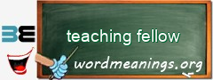 WordMeaning blackboard for teaching fellow